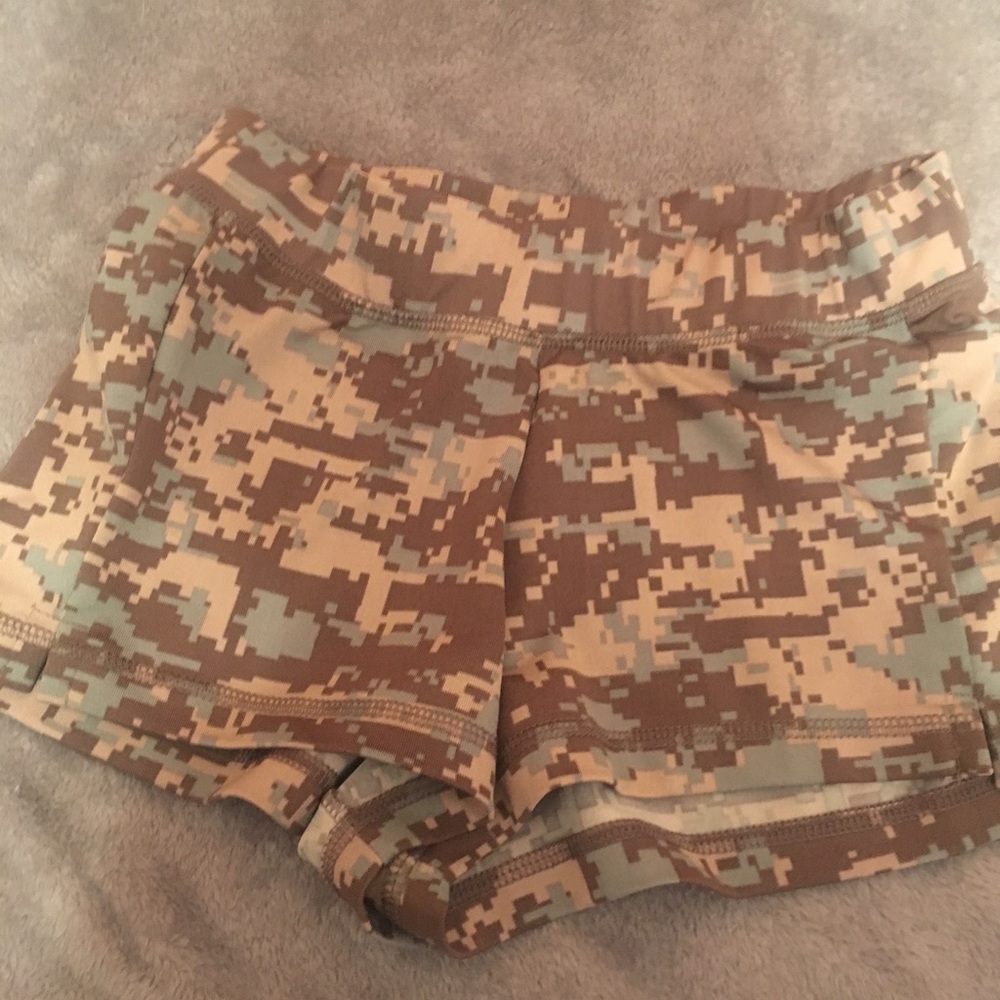 2 pairs of camo shorts! hooters!